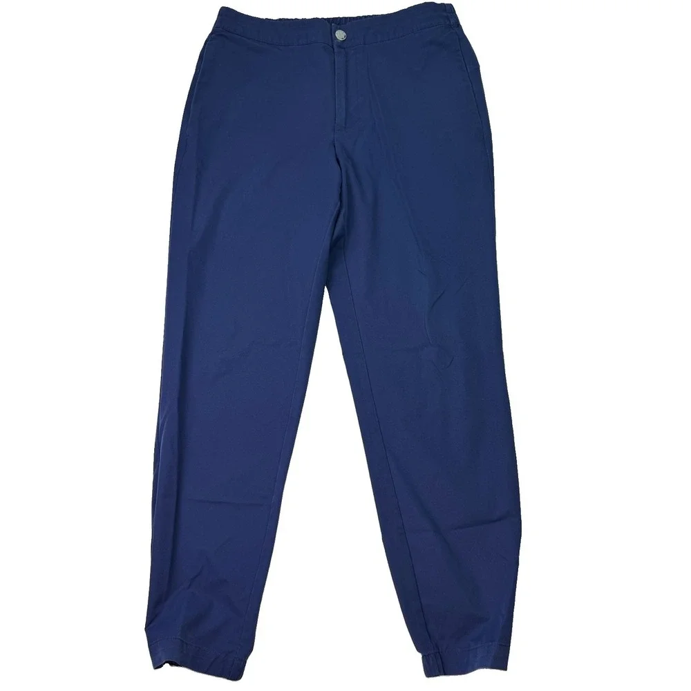 Banana Republic City Pants Mens 32x30 Navy Blue Activewear Performance Tech Golf